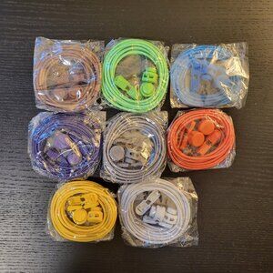 UPINS 9 Pairs Elastic Shoe Lace No Tie Adjustable Tieless Rubber Shoe Iace